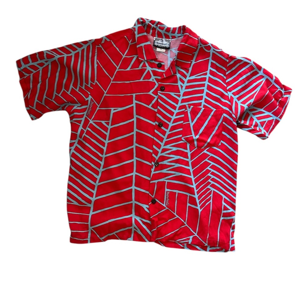 Manuhealii Red and Gray Kids Shirt